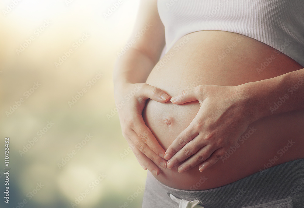pregnant woman's belly